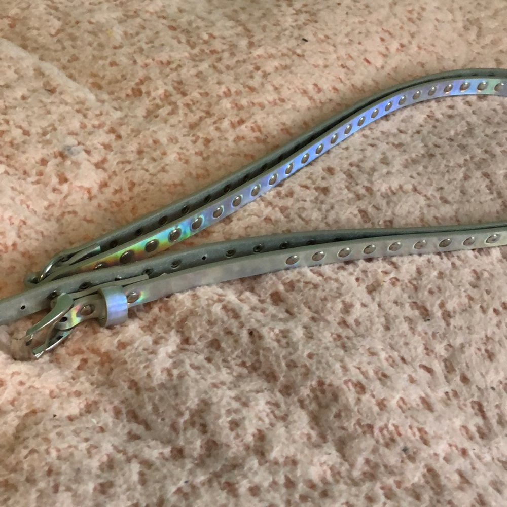 Hot Topic Double-Strand Holographic Wrap Belt
